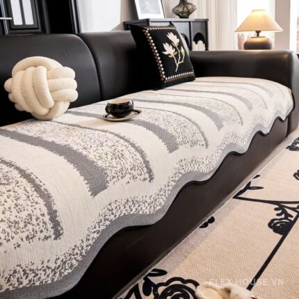Tấm phủ ghế sofa vải Chenille chống trượt PJ0934
