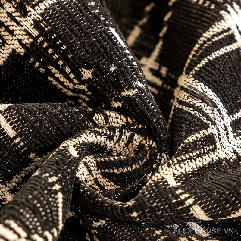 Tấm phủ ghế sofa vải Chenille kẻ sọc PJ5505 4 Tấm phủ ghế sofa vải Chenille kẻ sọc PJ5505 9