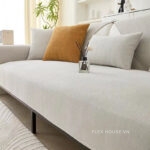 Tấm phủ ghế sofa vải Chenille màu trơn PJ0275