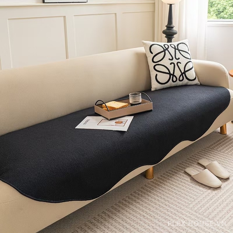 Tấm phủ ghế sofa vải Chenille màu trơn PJ7617 Tấm phủ ghế sofa vải Chenille màu trơn PJ7617