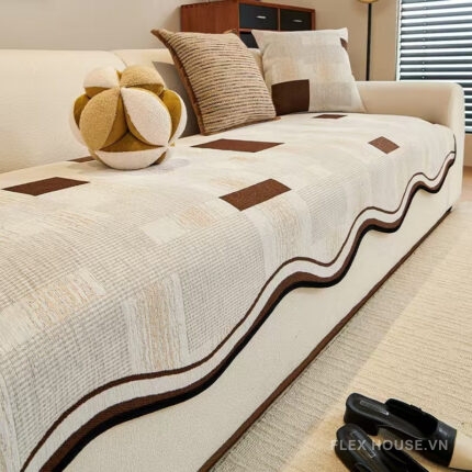 Tấm phủ ghế sofa vải Chenille mềm mại PJ4568