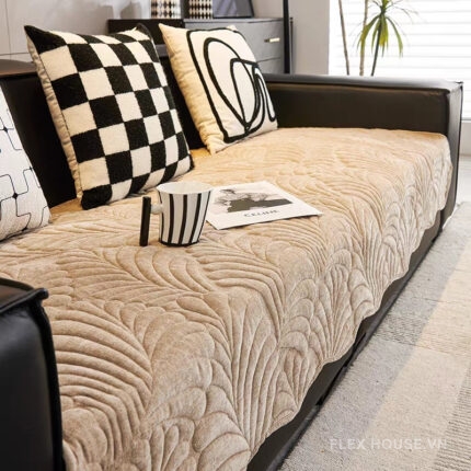 Tấm phủ ghế sofa vải Chenille sang trọng PJ9406