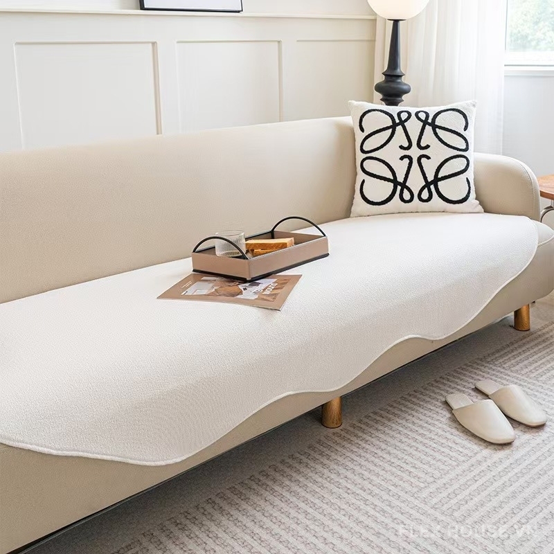 Tấm phủ ghế sofa vải Chenille trơn hiện đại PJ7618 1 Tấm phủ ghế sofa vải Chenille trơn hiện đại PJ7618 6