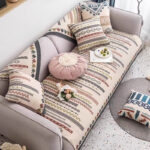 Tấm phủ ghế sofa vải cotton pha lanh tự nhiên PJ0014