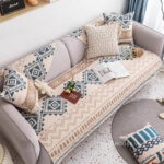 Tấm phủ ghế sofa vải cotton pha lanh tự nhiên PJ0014
