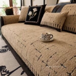 Tấm phủ ghế sofa vải lông nhung sang trọng PJ6994