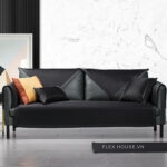 Tấm phủ ghế sofa vải lụa băng đen sang trọng
