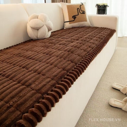 Tấm phủ ghế sofa vải nhung dày chống trượt PJ7694
