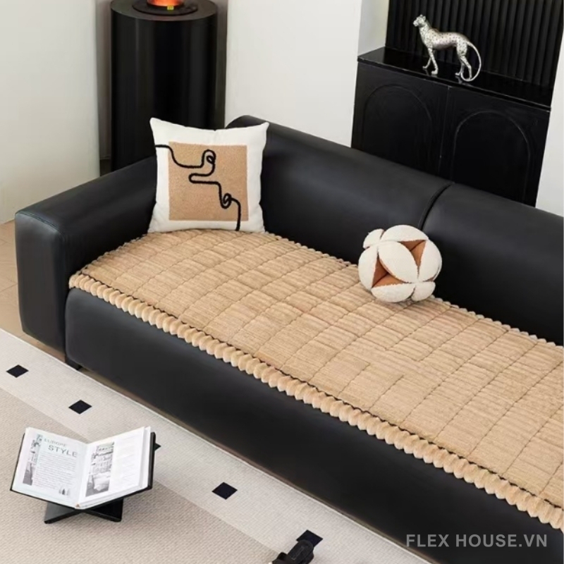 Tấm phủ ghế sofa vải nhung dày chống trượt PJ7694 4 Tấm phủ ghế sofa vải nhung dày chống trượt PJ7694 7
