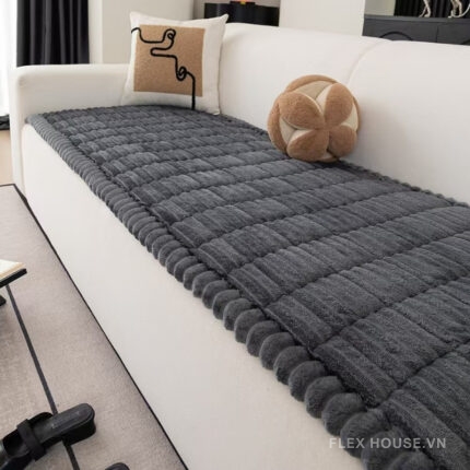 Tấm phủ ghế sofa vải nhung dày chống trượt PJ7694
