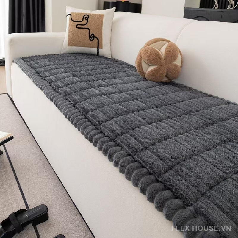 Tấm phủ ghế sofa vải nhung dày chống trượt PJ7694 1 Tấm phủ ghế sofa vải nhung dày chống trượt PJ7694