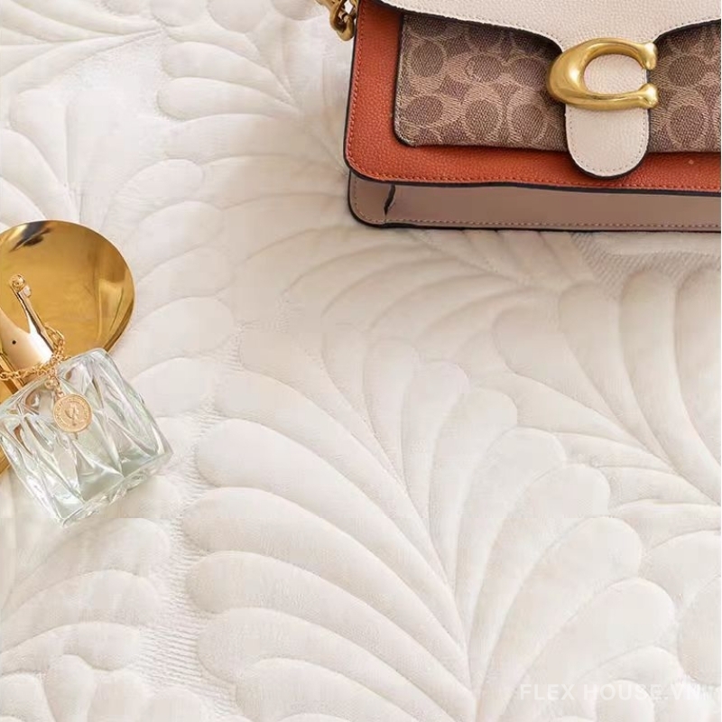 Tấm phủ ghế sofa vải nhung họa tiết lá xòe PJ4390 4 Tấm phủ ghế sofa vải nhung họa tiết lá xòe PJ4390 9