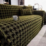 Tấm phủ ghế sofa vải nhung họa tiết răng sói PJ8748