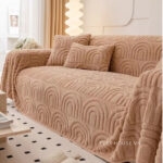 Tấm phủ ghế sofa vải nhung họa tiết vòm nổi PJ7863