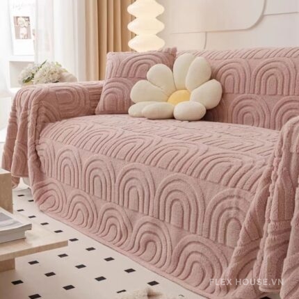 Tấm phủ ghế sofa vải nhung lông mịn cao cấp JP7862