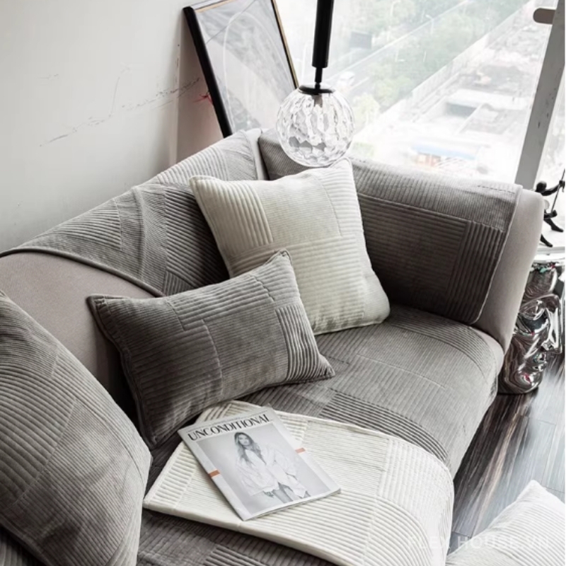 Tấm phủ ghế sofa vải nhung phong cách Bắc Âu PJ4088 3 Tấm phủ ghế sofa vải nhung phong cách Bắc Âu PJ4088 6