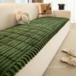Tấm phủ ghế sofa vải nhung sọc nổi PJ7693