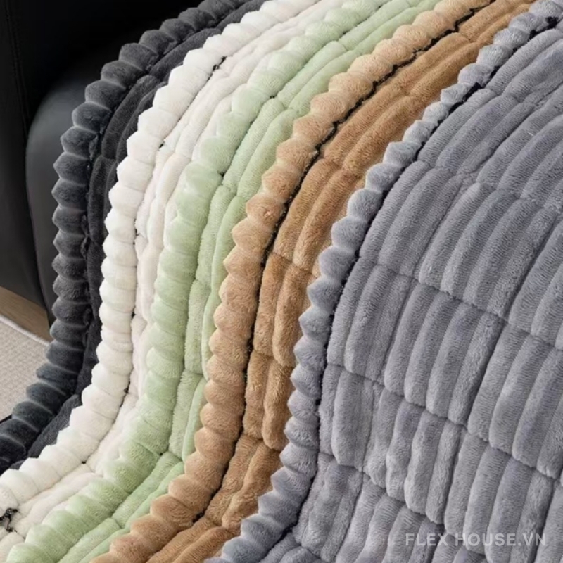 Tấm phủ ghế sofa vải nhung sọc nổi PJ7693 7 Tấm phủ ghế sofa vải nhung sọc nổi PJ7693 10