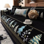 Tấm phủ sofa Chenille giáng sinh chống trượt PJ3030