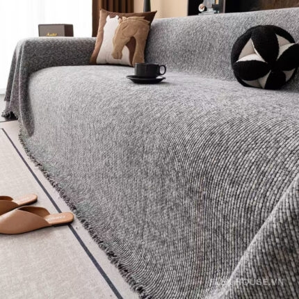 Tấm phủ sofa Chenille nhiều màu chống mèo cào PJ5273