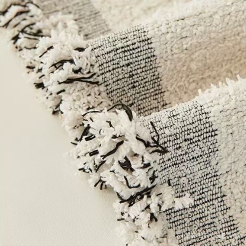 Tấm phủ sofa nhung họa tiết nét cong uốn lượn PJ2270