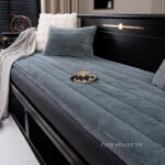 Tấm phủ sofa trơn vải nhung dày chống trượt PJ4173