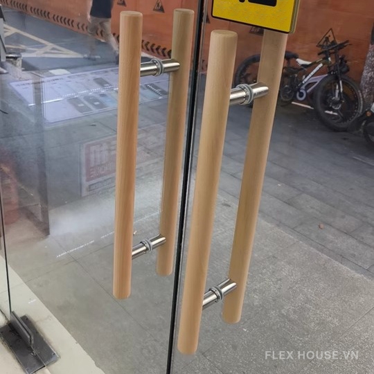 Tay nắm cửa bằng gỗ phong cách tối giản GEM4302 (4) Tay nắm cửa bằng gỗ phong cách tối giản GEM4302 1