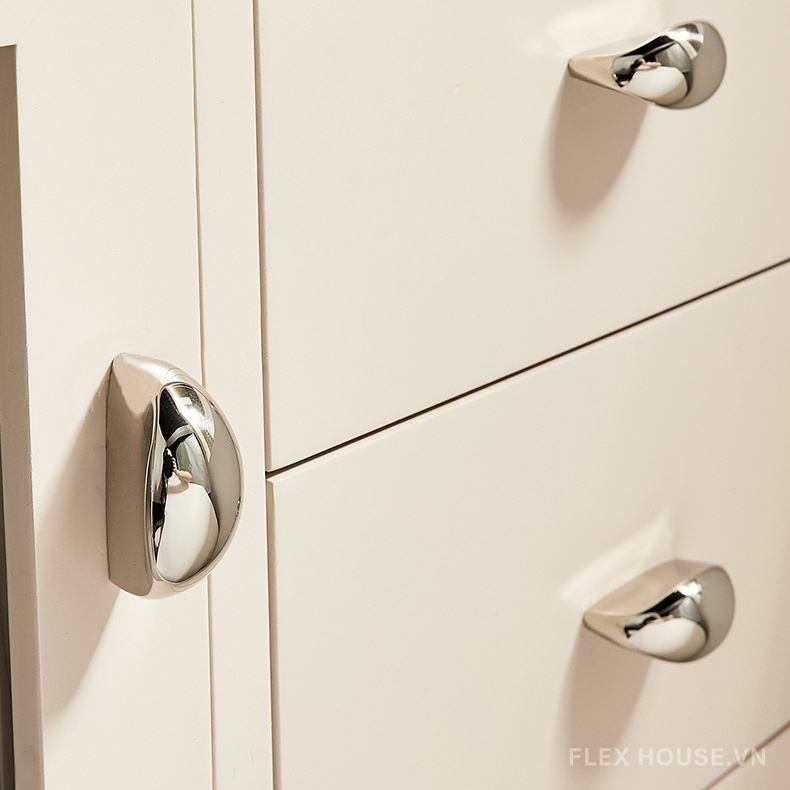 Tay nắm ngăn kéo đồng thau Bắc Âu bạc PALO6314 5