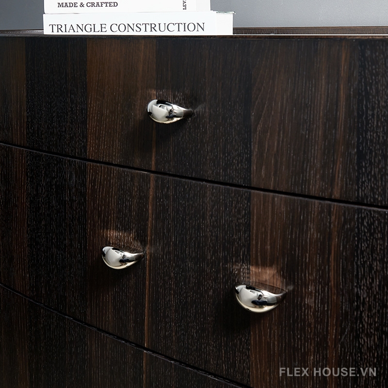 Tay nắm ngăn kéo đồng thau Bắc Âu bạc PALO6314 7