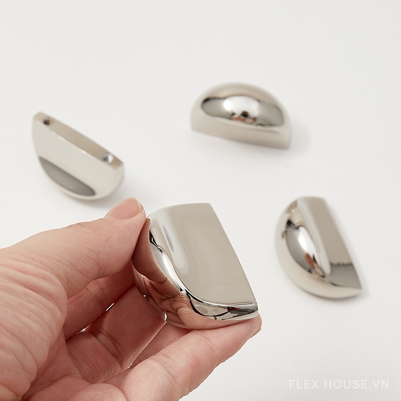 Tay nắm ngăn kéo đồng thau Bắc Âu bạc PALO6314 12