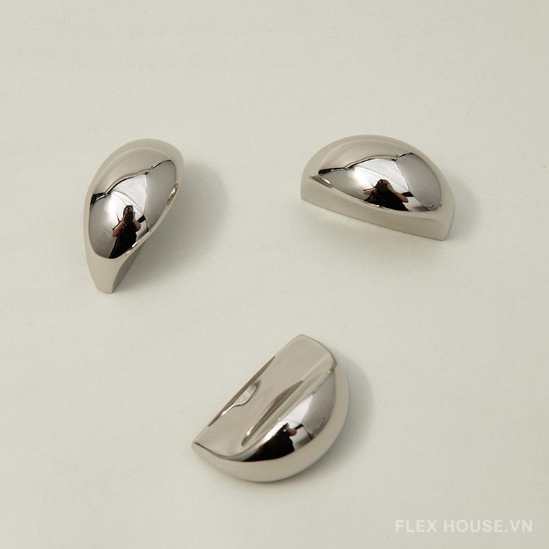 Tay nắm ngăn kéo đồng thau Bắc Âu bạc PALO6314 10