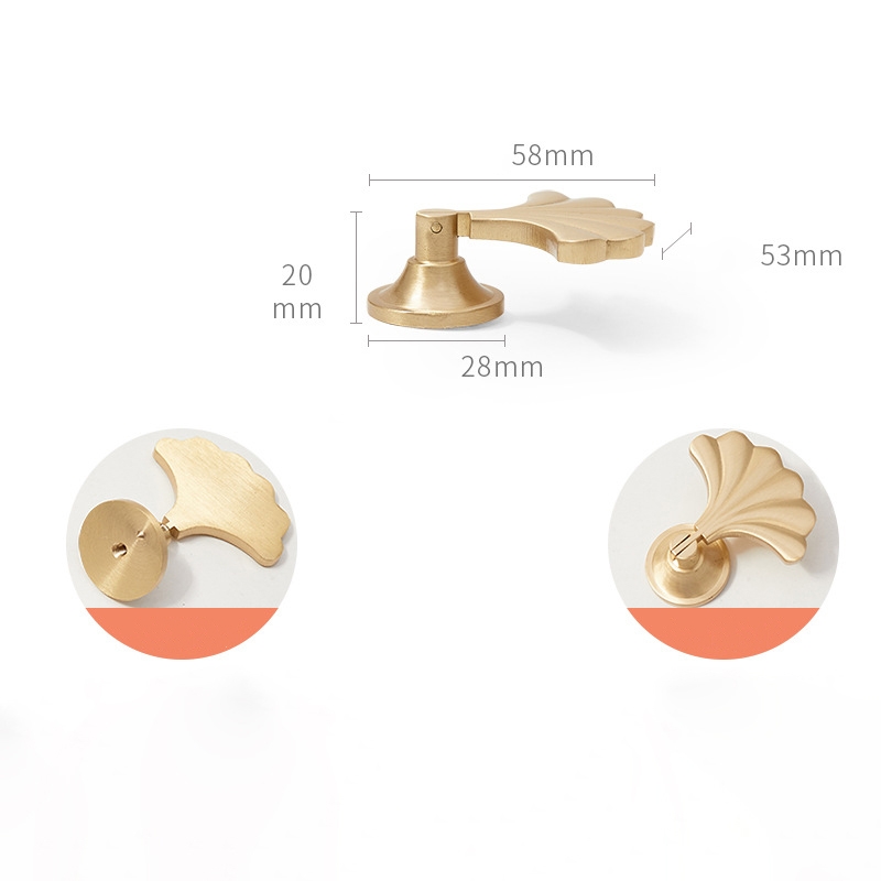 Tay nắm ngăn kéo đồng thau hình lá ngân hạnh PALO111 8 Tay nắm ngăn kéo đồng thau hình lá ngân hạnh PALO111 13