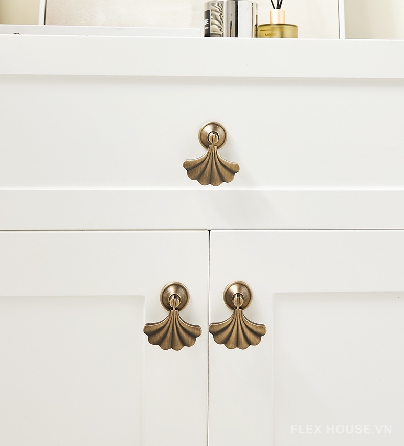 Tay nắm ngăn kéo đồng thau hình lá ngân hạnh PALO111 6 Tay nắm ngăn kéo đồng thau hình lá ngân hạnh PALO111 11