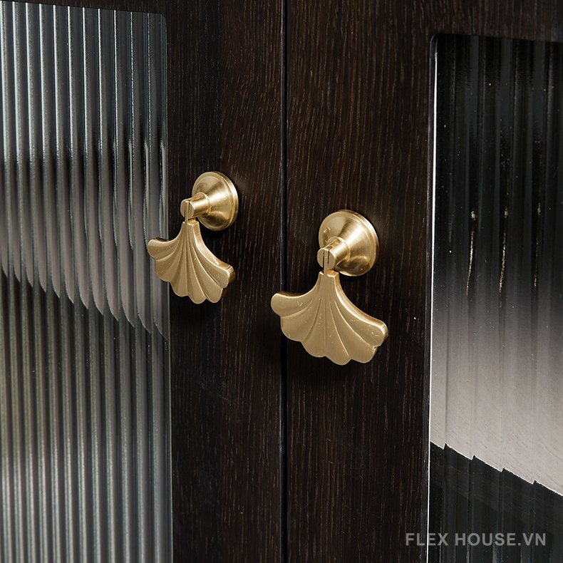 Tay nắm ngăn kéo đồng thau hình lá ngân hạnh PALO111 4 Tay nắm ngăn kéo đồng thau hình lá ngân hạnh PALO111 9
