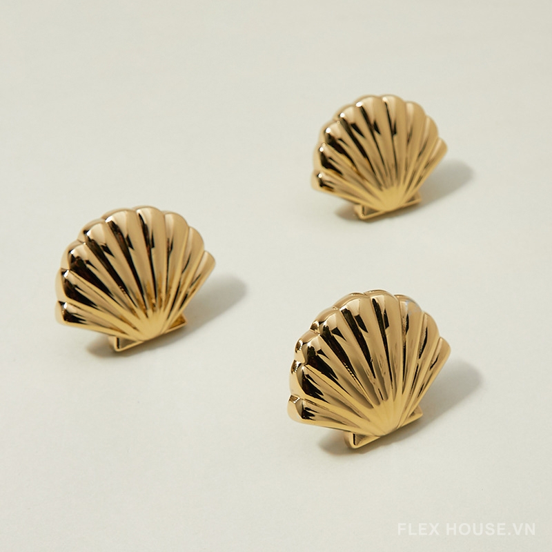 Tay nắm ngăn kéo họa tiết vỏ sò kiểu Bắc Âu PALO999 123