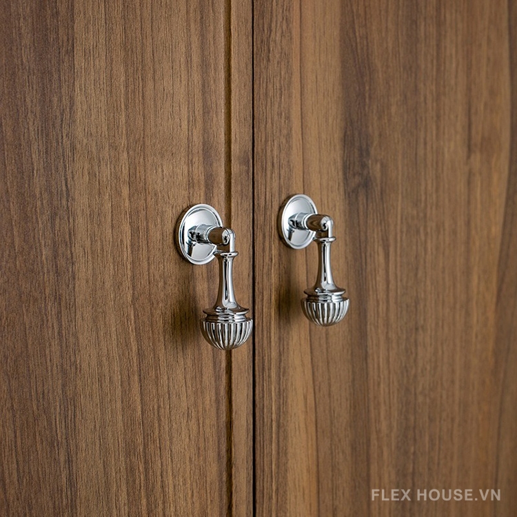 Tay nắm tủ đồng thau Retro Bắc Âu màu bạc JYJ550 8