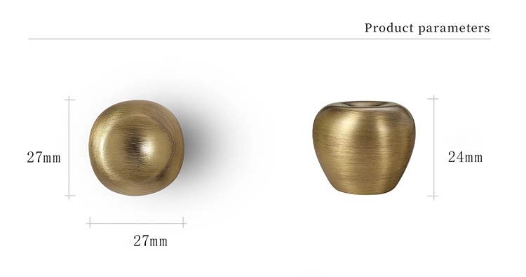 Tay nắm tủ đồng thau hình quả táo Minimalism YJ179 10 Tay nắm tủ đồng thau hình quả táo Minimalism YJ179 16