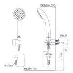 Tay sen tắm 1 chế độ phun TOTO DGH104ZR