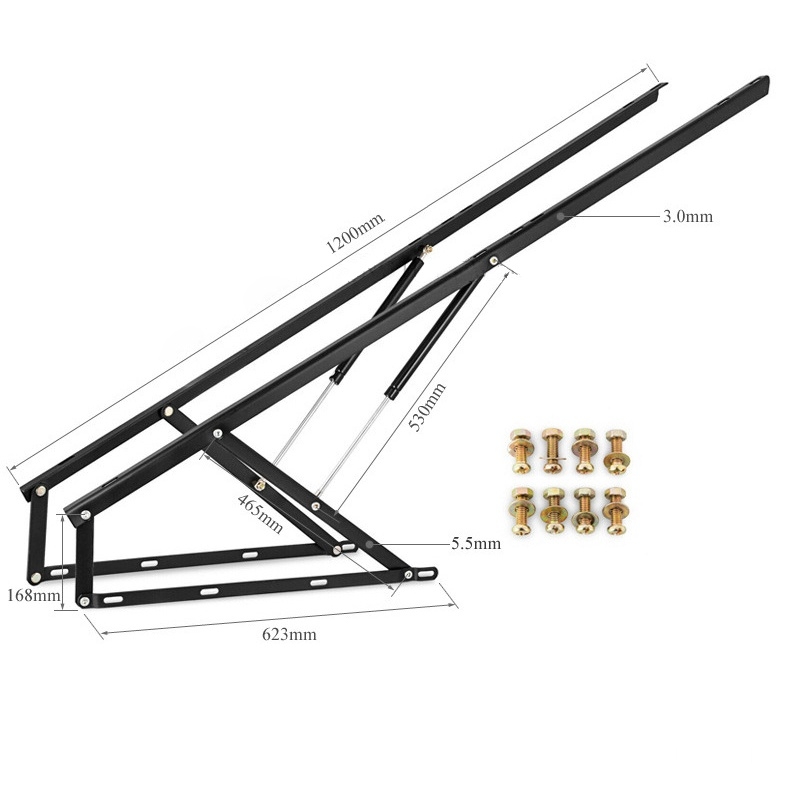 Thanh nâng hạ thủy lực khung sofa giường KY705BL 6 Thanh nâng hạ thủy lực khung sofa giường KY705BL 10