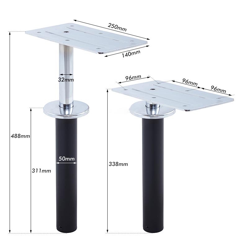 Thanh nâng khí nén xoay cho tay vịn sofa và mặt bàn KY754 12