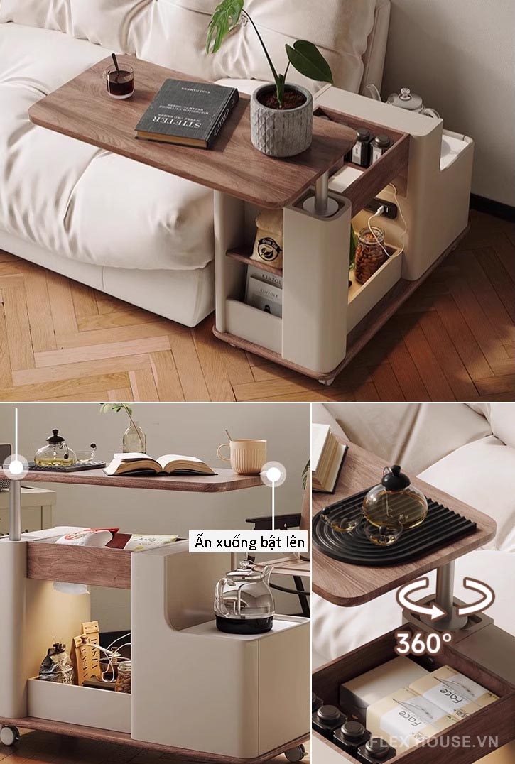 Thanh nâng khí nén xoay cho tay vịn sofa và mặt bàn KY754 7