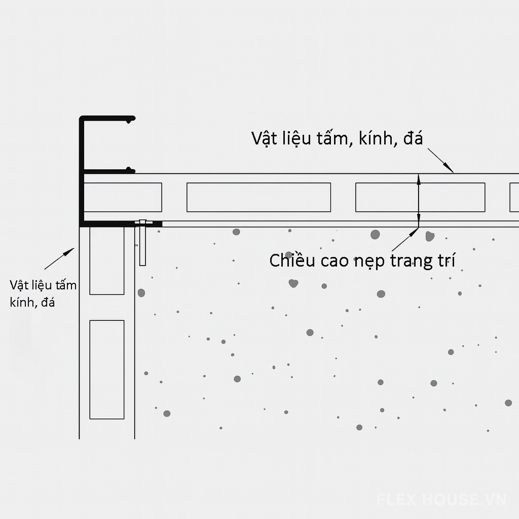 Thanh nẹp nhôm có máng đèn Led HB-SK-DD-10 8 Thanh nẹp nhôm có máng đèn Led HB-SK-DD-10 16