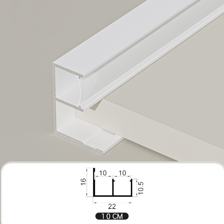 Thanh nẹp nhôm có máng đèn Led HB-SK-DD-10 4 Thanh nẹp nhôm có máng đèn Led HB-SK-DD-10 12