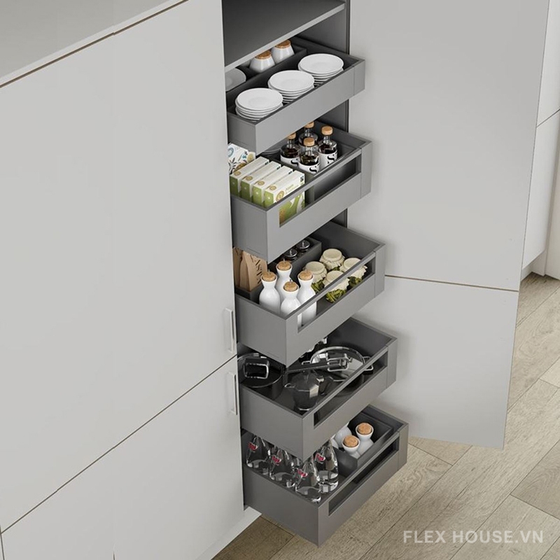 Tủ đồ khô Blum SPACE TOWER LEGRABOX màu xám 7759204 (3) Tủ đồ khô Blum SPACE TOWER LEGRABOX màu xám 7759204 1