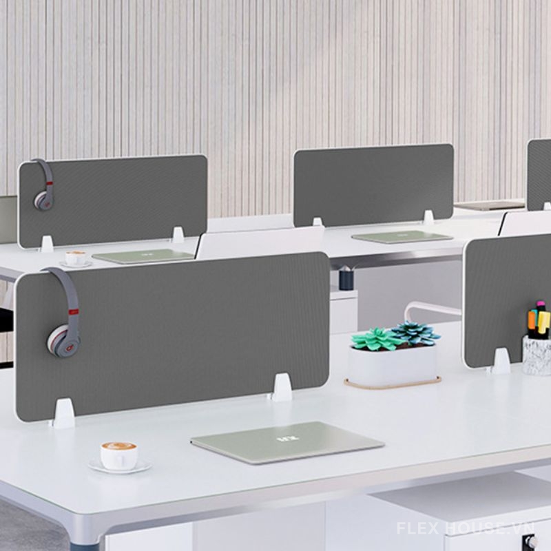 Vách ngăn bàn làm việc bằng gỗ MDF GHO1577 2 Vách ngăn bàn làm việc bằng gỗ MDF GHO1577