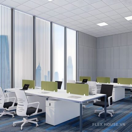 Vách ngăn tiêu âm bàn làm việc văn phòng GHO1997