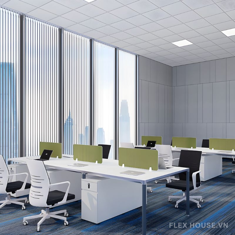 Vách ngăn tiêu âm bàn làm việc văn phòng GHO1997