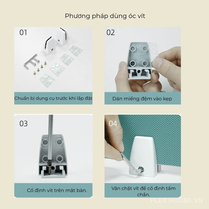 Vách ngăn tiêu âm bàn làm việc văn phòng GHO1997