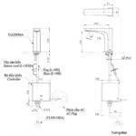 Vòi chậu lavabo để bàn cảm ứng TOTO TLE20006A