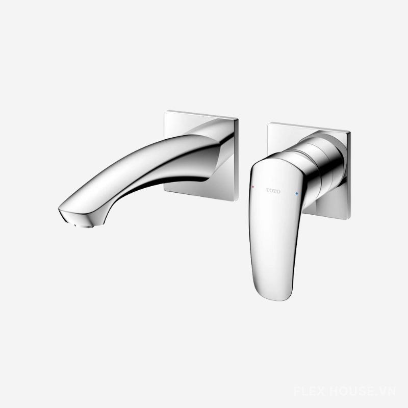 Vòi chậu lavabo gắn tường 2 lỗ TOTO TLG09307BB 2 Vòi chậu lavabo gắn tường TOTO TLG09307BB